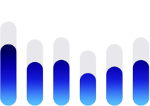 dB meter in blue