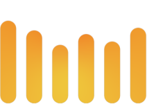 dB meter in orange