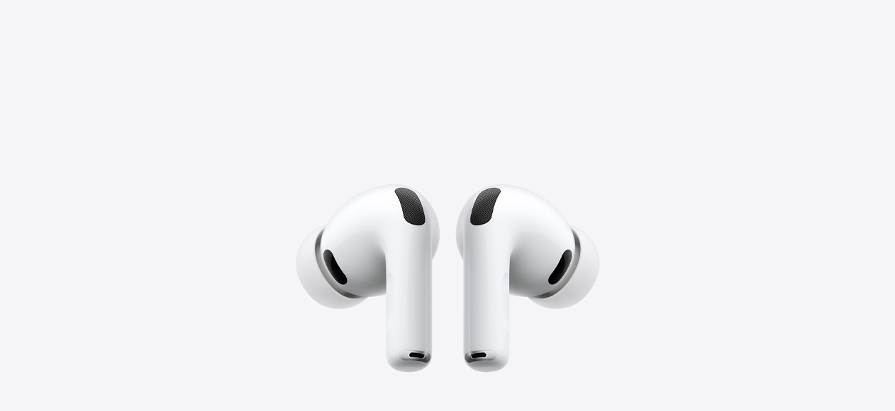 AirPods Pro 3 i hvid, trådløse øretelefoner med silikonepropper
