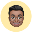 Um Memoji recebendo uma mensagem.
